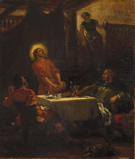 Eugene Delacroix The Disciples at Emmaus, or The Pilgrims at Emmaus